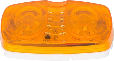 ECOTRIC LED Trailer Marker 4" x 2" Bullseye Lights Super Bright 10 Diodes Light Indicator RED/AMBER Double Bubble 12V Rectangular Surface Mount RV Camper Trucks LED Side Marker (7Red+6Amber) 13pcs in Saudi Arabia