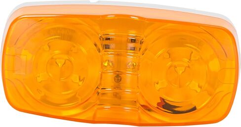 ECOTRIC LED Trailer Marker 4" x 2" Bullseye Lights Super Bright 10 Diodes Light Indicator RED/AMBER Double Bubble 12V Rectangular Surface Mount RV Camper Trucks LED Side Marker (7Red+6Amber) 13pcs in Saudi Arabia
