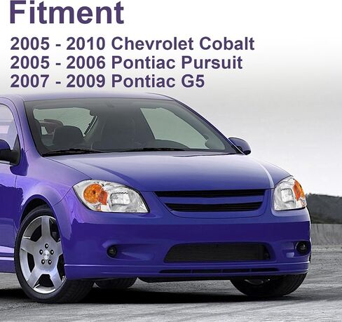 تجميع المصابيح الأمامية تناسب 2005-2010 Chevy Cobalt/2005-2006 Pontiac Pursuit/2007-2009 Pontiac G5 Chrome Housing with Amber Reflector-S in Saudi Arabia