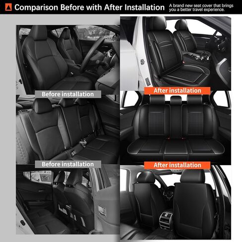 أغطية المقعد الأمامية تناسب Hyundai Tucson 2010-2023 2024 2025 - مقعد السيارة يغطي جلود مقعد المقعد المقاومة للماء الراحة (مقعدان أماميان ، أسود ورمادي) in Kuwait