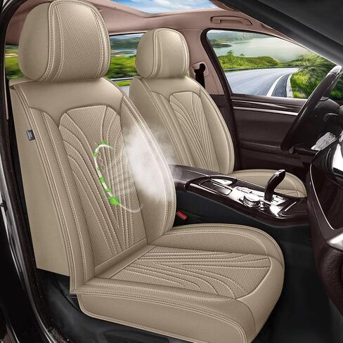 أغطية المقعد الأمامية تناسب Hyundai Tucson 2010-2023 2024 2025 - مقعد السيارة يغطي جلود مقعد المقعد المقاومة للماء الراحة (مقعدان أماميان ، أسود ورمادي) in Kuwait