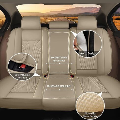 أغطية المقعد الأمامية تناسب Hyundai Tucson 2010-2023 2024 2025 - مقعد السيارة يغطي جلود مقعد المقعد المقاومة للماء الراحة (مقعدان أماميان ، أسود ورمادي) in Kuwait