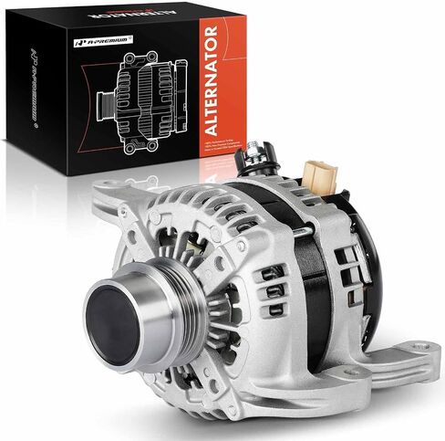 A-Premium Alternator Compatible with Ford Mustang 2015-2023 2.3L, 12V 175A 4-Groove Decoupler Pulley Clockwise, Replace# GR3Z10346Q, FR3Z10346A in Saudi Arabia