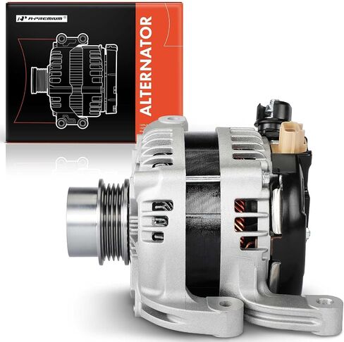 A-Premium Alternator Compatible with Ford Mustang 2015-2023 2.3L, 12V 175A 4-Groove Decoupler Pulley Clockwise, Replace# GR3Z10346Q, FR3Z10346A in Saudi Arabia