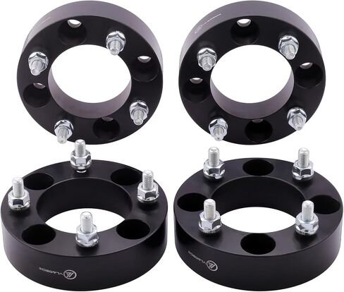 VLAOSCHI Black Forged ATV UTV 4x110 Wheel Spacers 1 Inch with 12x1.25 Studs Compatible with Yamaha Viking Wolverine YXZ1000R | CFMOTO ZForce 950 UForce 1000 - Pack of 4 in Kuwait