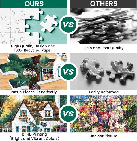500 Pieces Jigsaw Puzzles for Adults, Beautiful Spring Street Puzzle for Adults Children Elderly, Recycled Paper Puzzle 500 Pieces, Glossy, Sturdy Pieces Challenging Family Game (20.5x15in) in Saudi Arabia