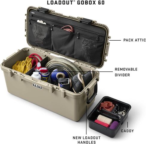 YETI LoadOut 30 GoBox Divided Cargo Case, Charcoal in Kuwait
