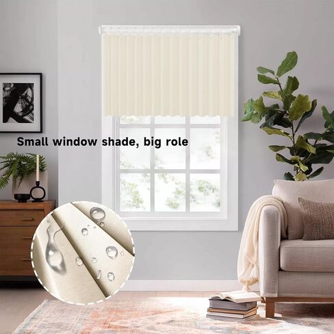Short Blackout Curtains,2Pcs 24 Inch Length Small Window Curtains,Waterproof Blackout Valances for Living Room Modern Decor Bedroom RV Camper Bathroom Basement Windows in Saudi Arabia