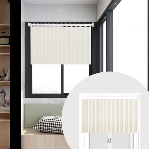 Short Blackout Curtains,2Pcs 24 Inch Length Small Window Curtains,Waterproof Blackout Valances for Living Room Modern Decor Bedroom RV Camper Bathroom Basement Windows in Saudi Arabia
