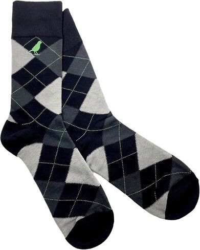 Men’s Cotton Crew Dress Socks – Ultra-Soft, Breathable, Everyday Comfort – Argyle Collection in Saudi Arabia
