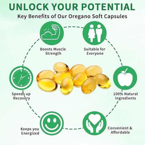 زيت Oregano softgels 6000mg لكل خدمة 120 عدد | 2 في 1 صاغ بزيت البذور الأسود 200 ملغ ، 4x قوة carvacrol & thymoquinone | الدعم القائم على النبات ، غير المعدلة وراثيا والمناعة المناعية in Kuwait