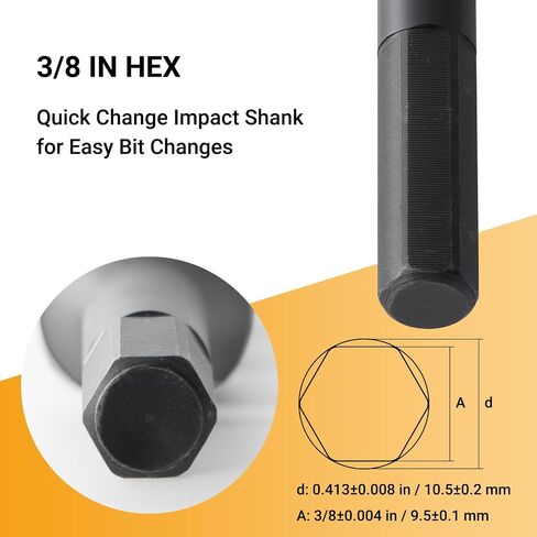 تم تعيين بت أوجير لتدريبات الخشب ، 5pcs hex shank 3/8 بوصة قطعة واحدة 12 بوصة ager bit prit 7/8 "، 1/2" ، 5/8 "، 3/4" ، 1 " in Kuwait