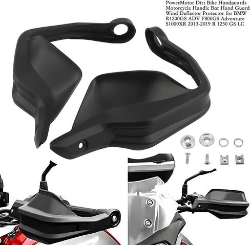 PowerMotor Dirt Bike Handguards,Motorcycle Handle Bar Hand Guard Wind Deflector Protector for BMW R1200GS ADV F800GS Adventure S1000XR 2013-2019 R 1250 GS LC in Saudi Arabia
