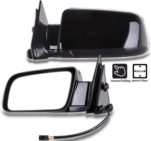 ECCPP سائق ومرايا جانبية للركاب تناسب 1992-1994 لـ Chevy Blazer 1988-1999 لشاحنة Chevy Pickup 1992-1999 لـ Chevy Suburban 1995-1999 لتكيف Chevy Tahoe Power in Saudi Arabia