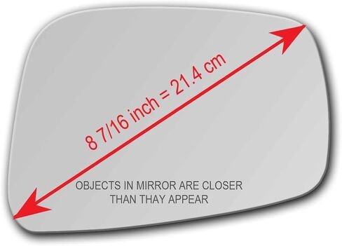 New Replacement Convex Mirror Glass with Full Size Adhesive for Nissan Frontier Pathfinder Xterra Suzuki Equator Passenger Side View Right RH in Saudi Arabia