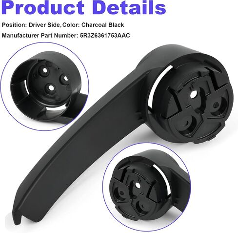 for Ford Mustang 2005-2014 Driver's Side (LH) Seat Track Control Handle Black 5R3Z-6361753-AAC,5R3Z6361753AAC in Saudi Arabia