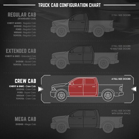 DNA MOTORING 6.75" Wide Flat Running Board Side Step Bars Compatible with 2015-2024 Chevy Colorado Canyon Crew Cab, Truck Running Boards & Steps for Colorado, STEPB-A-0002 in Saudi Arabia