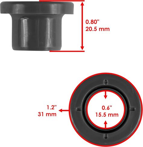 Caltric 5137346 5436798 Front Rear A-Arm Pivot Shaft & Bushing Kit Compatible with Polaris in Saudi Arabia
