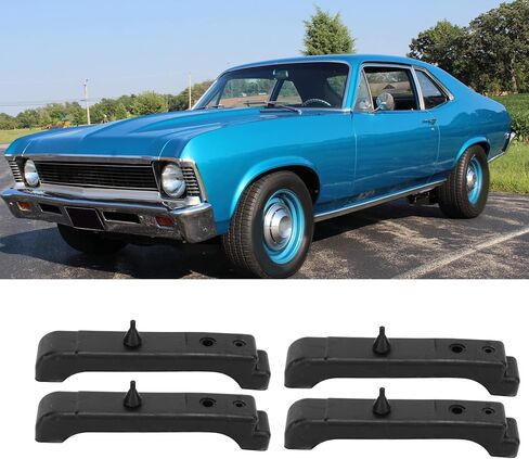 4 PC CHARIATIAR MOUNTION CUSHIONS PADES RUBBER PADS متوافقة مع ، Nova ، Malibu 1968 إلى 1981 in Kuwait