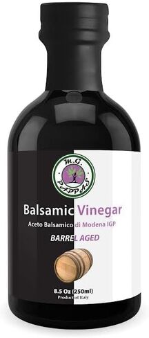 ماجستير Pappas Age White Balsamic Grosmar - Barrel Lalsamic من إيطاليا - الخل الأبيض البلسمي للطهي ، والخلات ، والسلطات ، والضمادات - لا حافظة ، لا يوجد سكر مضاف - 8.5 أونصة (250 مل) in Saudi Arabia