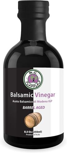 ماجستير Pappas Age White Balsamic Grosmar - Barrel Lalsamic من إيطاليا - الخل الأبيض البلسمي للطهي ، والخلات ، والسلطات ، والضمادات - لا حافظة ، لا يوجد سكر مضاف - 8.5 أونصة (250 مل) in Saudi Arabia