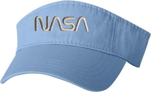 Go All Out Adult NASA Worm Logo Embroidered Visor Dad Hat in Saudi Arabia