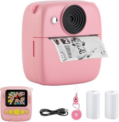 كاميرا طباعة فورية للأطفال ، هدايا عيد ميلاد عيد الميلاد للفتيات الفتيات ، HD 48MP 2in شاشة 8x Zoom Cameras لطفل صغير ، لعبة محمولة لمدة 4 5 6 7 8 9 10 سنة in Kuwait