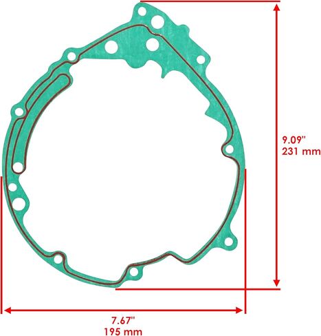 Caltric Wet Clutch Gasket Compatible with Yamaha Grizzly 600 Yfm600F 1998 1999 2000 2001 in Saudi Arabia