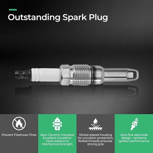Ignition Coil Pack and Spark Plugs Set Fit for 2004-2008 Ford F150 2005-2008 Ford Expedition F250 F350 Super Duty Lincoln Navigator Mark LT 5.4L DG511 SP515 SP546,Set of 8 in Saudi Arabia