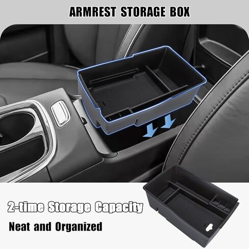 Center Console Organizer Compatible with Hyundai Santa Fe 2021 2022 2023 Lower Center Console Storage Box Tray Interior Accessories in Kuwait