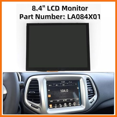 8.4" Uconnect 4C UAQ LCD Monitor Replacement for Dodge RAM Jeep Chrysler 2017-2022, Display Touch Screen Radio Navigation Replaces LA084X01 LA084X01-SL01 LA084X01-SL02 in Saudi Arabia