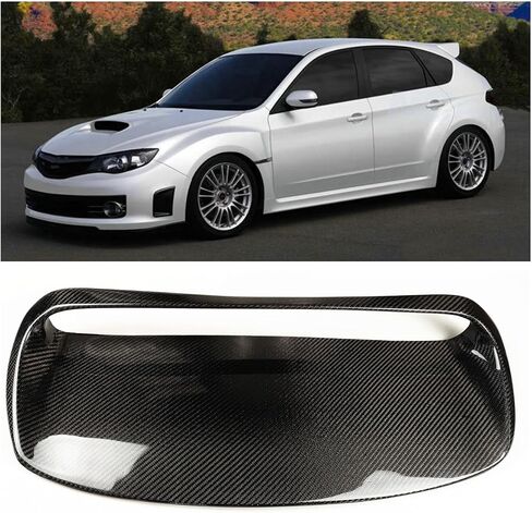 محرك غطاء محرك السيارة مغرفة تنفيس من أجل Subaru Impreza WRX STI 2008-2014 ألياف الكربون الأسود in Saudi Arabia