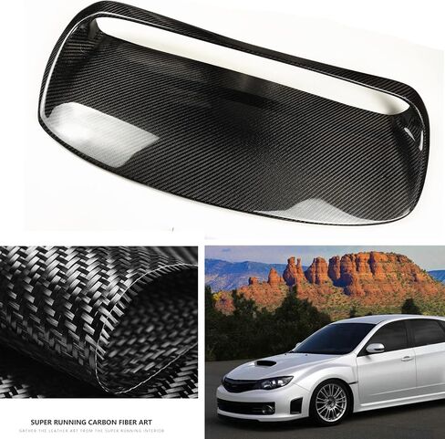 محرك غطاء محرك السيارة مغرفة تنفيس من أجل Subaru Impreza WRX STI 2008-2014 ألياف الكربون الأسود in Saudi Arabia