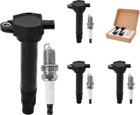 Ignition Coil Pack and Spark Plugs Set Fit for 2004-2008 Ford F150 2005-2008 Ford Expedition F250 F350 Super Duty Lincoln Navigator Mark LT 5.4L DG511 SP515 SP546,Set of 8 in Saudi Arabia