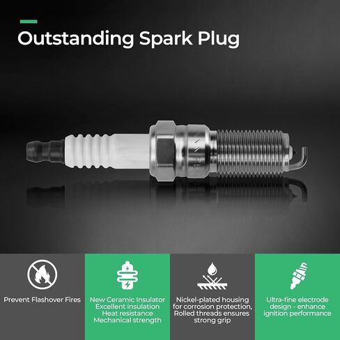Ignition Coil Pack and Spark Plugs Set Fit for 2004-2008 Ford F150 2005-2008 Ford Expedition F250 F350 Super Duty Lincoln Navigator Mark LT 5.4L DG511 SP515 SP546,Set of 8 in Saudi Arabia