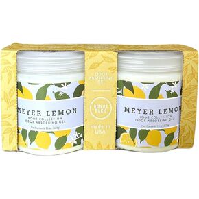 Home Fragrance Odor Absorbing Gel - Air Freshener Absorbs and Eliminates Odors in Bathrooms, Cars, Boats, RVs - Made with Essential Oils - Meyer Lemon (Pack of 2) in Saudi Arabia