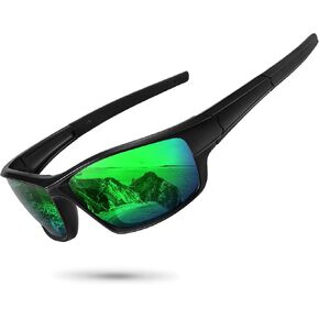 Polarized Sports Sunglasses for Men Women Driving Cycling Fishing Wrap Around Sun Glasses UV400 Protection in Kuwait