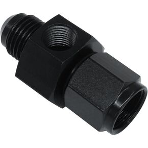 Zorfeter 6AN Fuel Pressure Take Off Fitting Male Flare to -6 Female Swivel with 1/8 NPT Gauge Port Fuel Adapters Aluminum Black in Kuwait