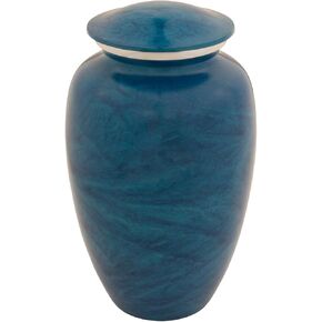 Green Harbor Cremation Urn for Ashes, Aluminum, Green Urn, Adult Sized Cremation Urn, 10.5 Inches High in Saudi Arabia
