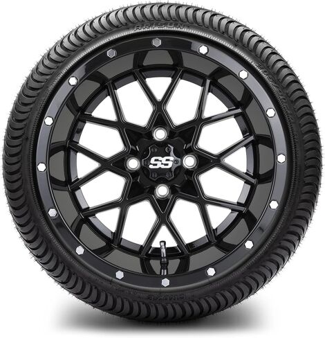 Modz® Vortex Bronze 14 "Golf Cart Wheels و Arisun Cruze (205/30-14) in Kuwait