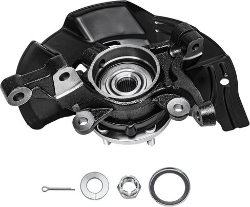 Detroit Axle - 2.0L Front Left Steering Knuckle for 11-13 Hyundai Sonata, Driver Side Steering Knuckle & Wheel Bearing Hub Assembly 2011 2012 2013 Replacement in Saudi Arabia