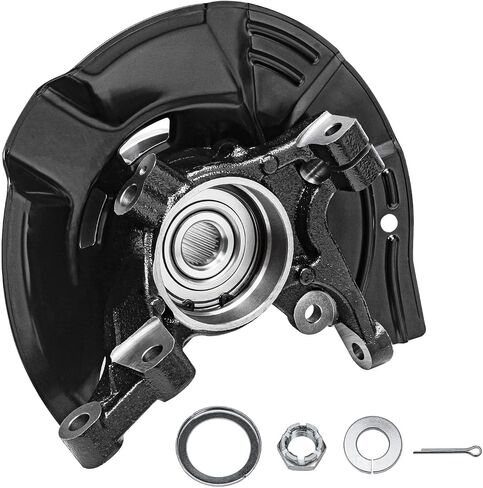 Detroit Axle - 2.0L Front Left Steering Knuckle for 11-13 Hyundai Sonata, Driver Side Steering Knuckle & Wheel Bearing Hub Assembly 2011 2012 2013 Replacement in Saudi Arabia