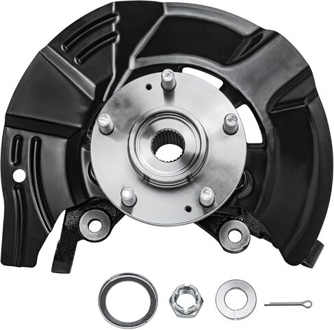 Detroit Axle - 2.0L Front Left Steering Knuckle for 11-13 Hyundai Sonata, Driver Side Steering Knuckle & Wheel Bearing Hub Assembly 2011 2012 2013 Replacement in Saudi Arabia