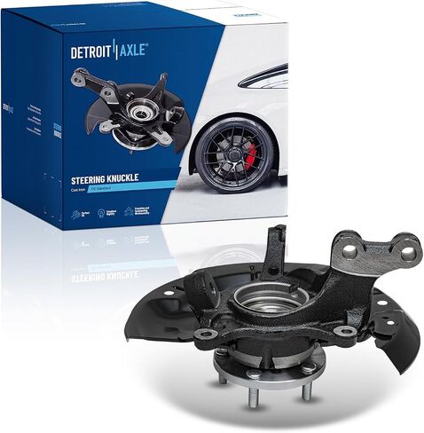 Detroit Axle - AWD Front Left Defkle for 11-17 Toyota Sienna ، Driver Side Deving Knuckle & Wheel Bearing Assembly 2011 2012 2013 2014 2015 2015 2017 Replace in Saudi Arabia