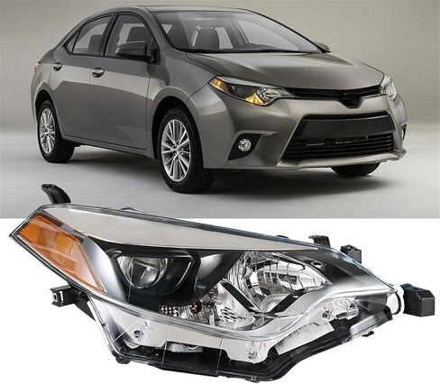 Headlight Front Head Lamp Replacement for Toyota Corolla 2014 2015 2016 Projector Headlight Right Side (Passenger Side) in Saudi Arabia