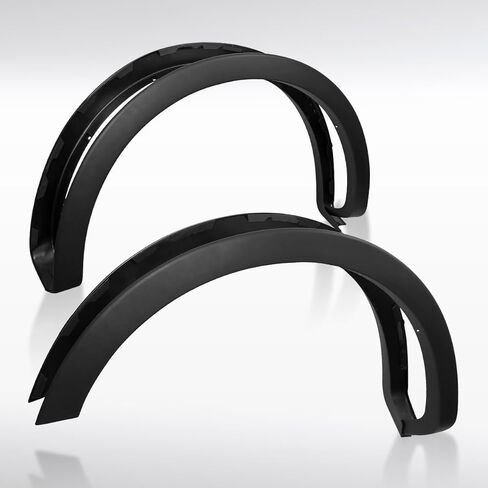 AutoZensation 4pc الأمامي + عجلات نمط المصنع الخلفية تغطي Fender Flares Black متوافق مع 2004-2008 Ford F150 ، 2007-2008 Mark LT Styleside in Saudi Arabia