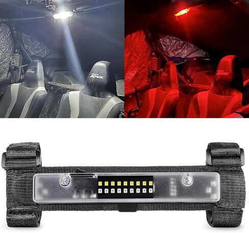 LED Dome Light Red and White Battery Powered, Magnetic Roll Bar Mount Car Interior Repair Truck Bed Lights for UTV ATV Golf Cart RZR Polaris Off Road Truck in Saudi Arabia