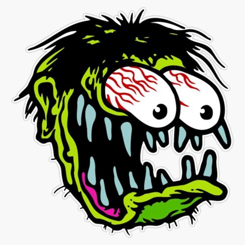 Rat Fink Monster Sticker Vinyl Bumper Sticker Decal Waterproof 5" in Saudi Arabia