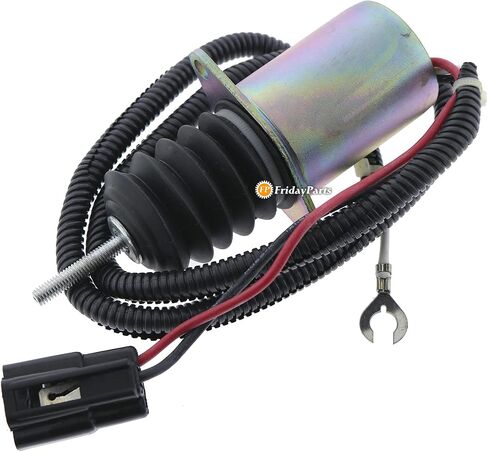FridayParts Fuel Shut Off Solenoid AM124377 Compatible for John Deere 655 755 756 855 856 955 4475 5575 6675 7775 F915 F935 Replacement in Saudi Arabia