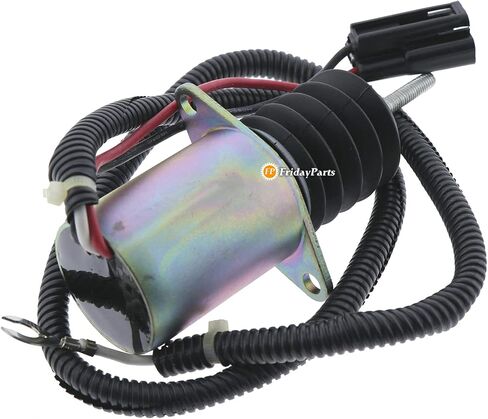 FridayParts Fuel Shut Off Solenoid AM124377 Compatible for John Deere 655 755 756 855 856 955 4475 5575 6675 7775 F915 F935 Replacement in Saudi Arabia